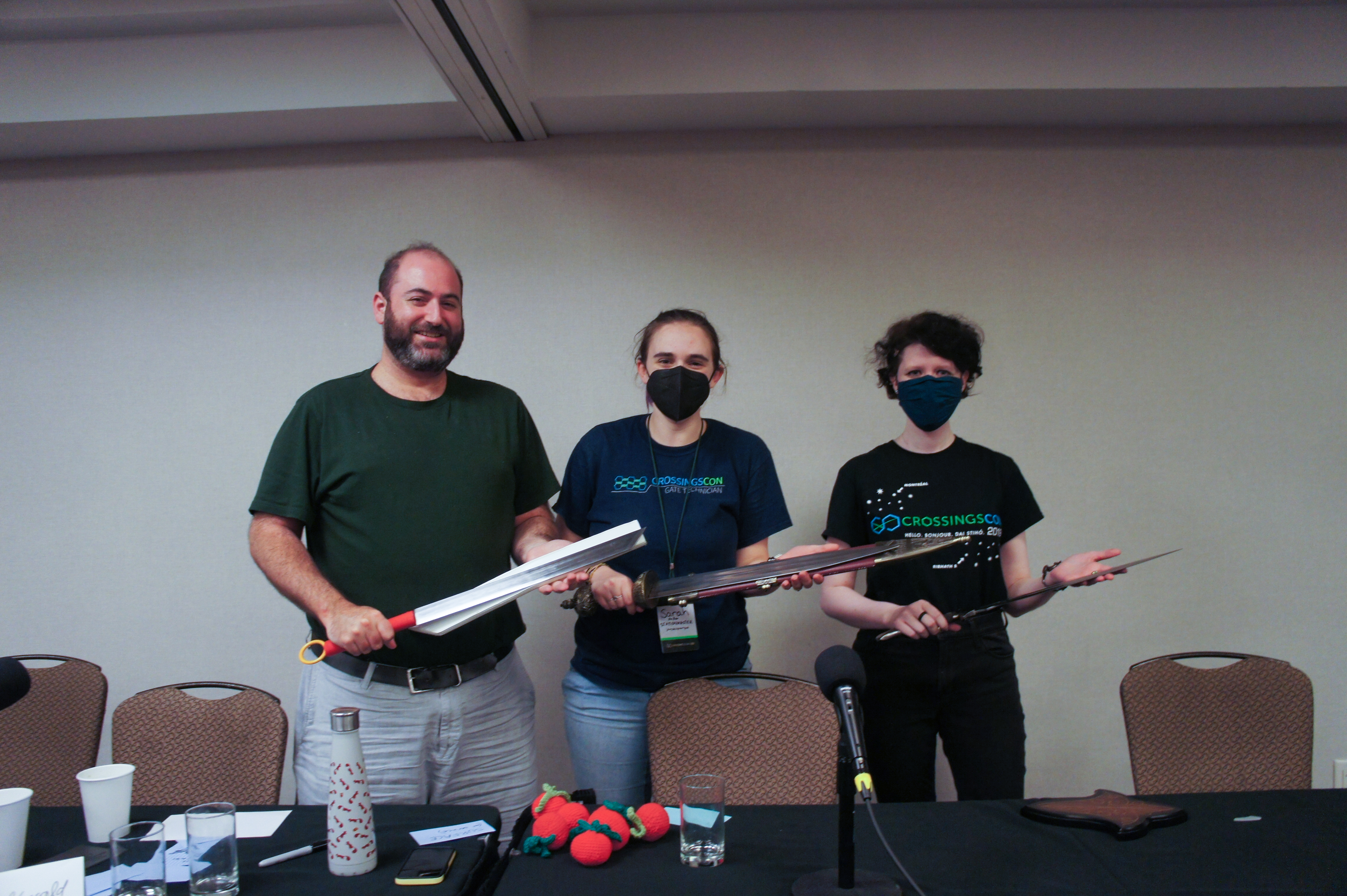The Linguistics After Dark team with their new swords
#GiveLinguistsSwords